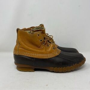 VTG L.L. Bean Women’s Hunting Shoe Brown Leather Duck Boots Size 6 Narrow